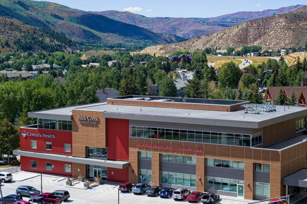 Exterior View of the Vail Valley Buck Creek Medical Plaza top view