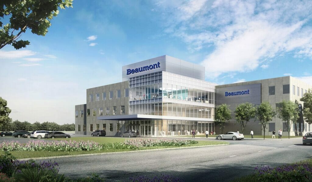 Exterior of the new Beaumont Health Location