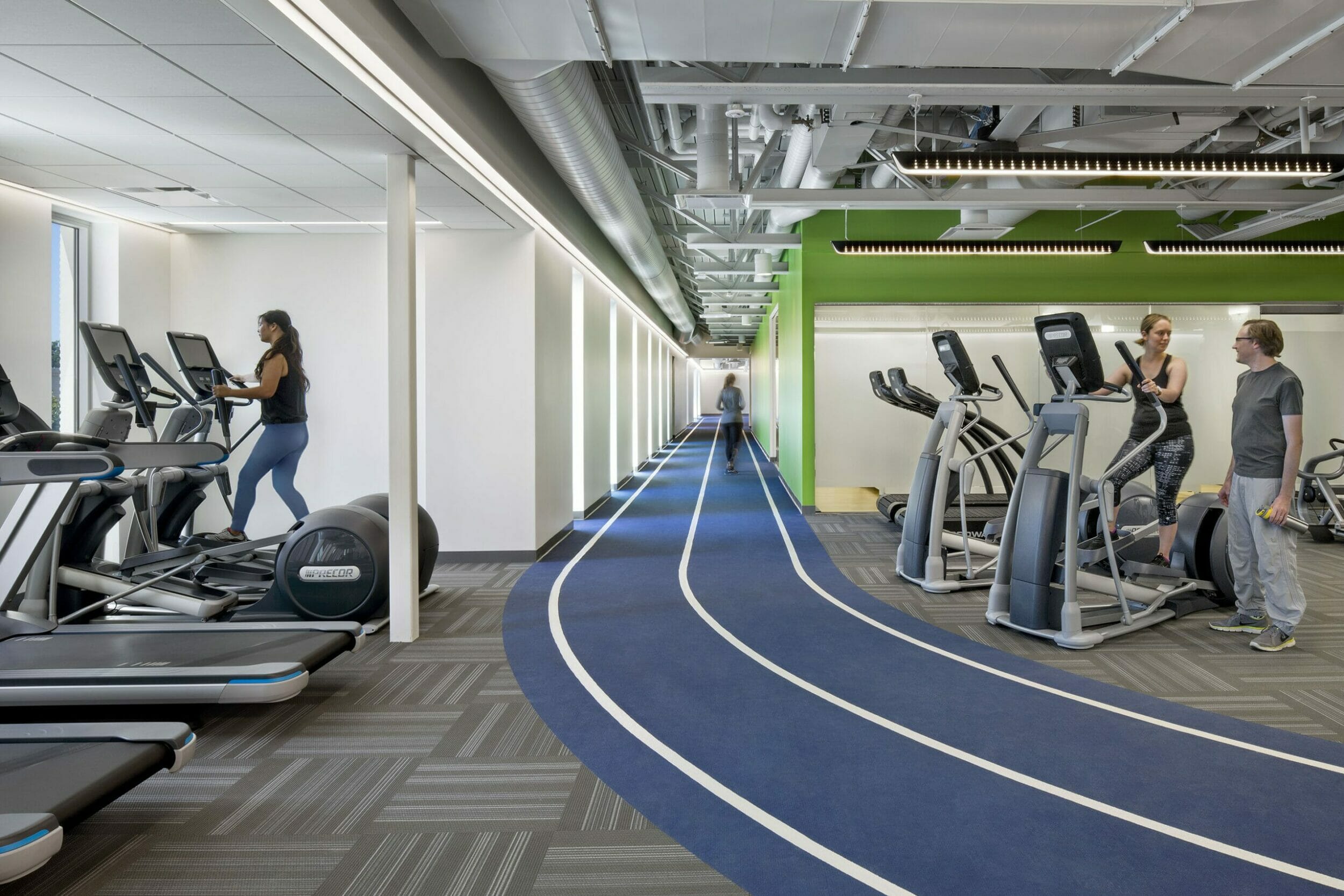 NorthBay VacaValley Fitness Center Track through exercise space