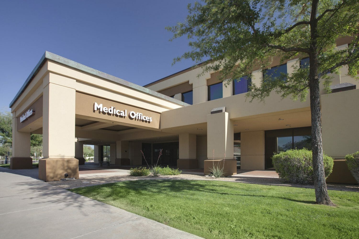 Gilbert Health Center, exterior entrance of building