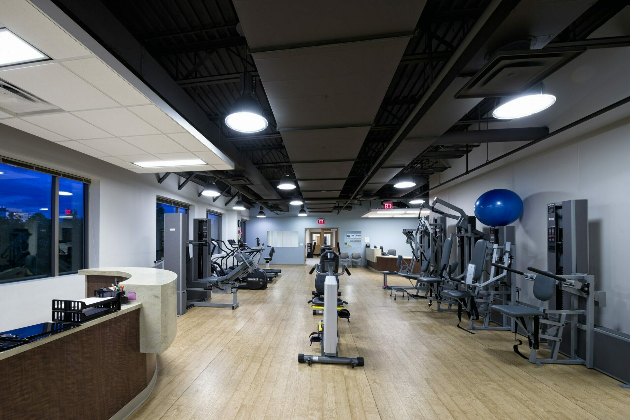 Rehabilitation room, exercise equipment