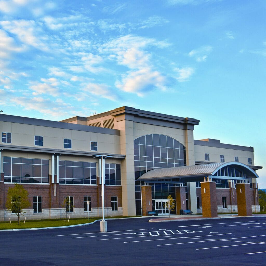 Exterior front entrance of UHS Vestal Physician Office Building